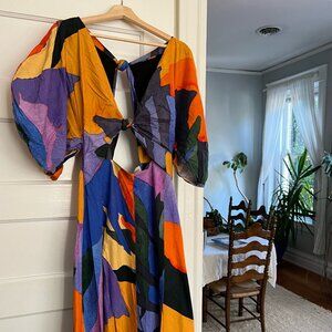 Mara Hoffman Printed Leila Midi Dress - Size 8
